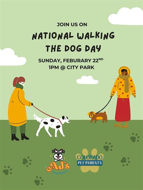 National Walking the Dog Day Community Walk + Treat Social, City Park ...
