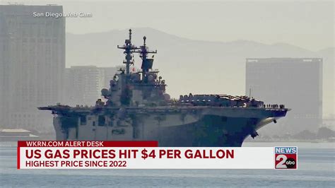 US gas price average hits $4 per gallon
