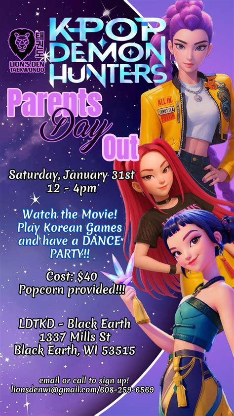Parents DAY Out, 1337 mills street, po box 148, Black Earth, WI, United ...