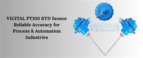 VIGITAL PT100 RTD Sensor (Simplex) Head Type with 6mm Diameter Probe ...