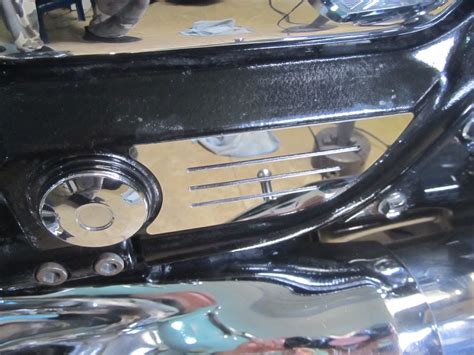 Valkyrie 1500 F6C Stainless Chrome Swingarm Cover Set, Stripes