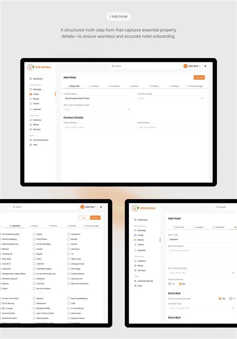 Hotels Admin Panel | Smart Hotel Management Dashboard :: Behance