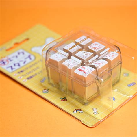 Hanamaruobake Mini Cube Rubber Stamp Set – Rainbowholic Shop