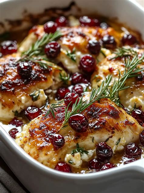 Honey Cranberry Chicken Bake with Ricotta Cheese in 40 Minutes ...
