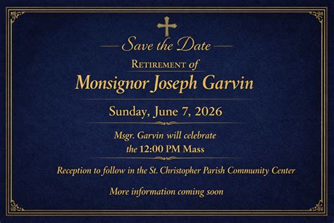 Msgr. Garvin Retirement Celebration - St Christopher - Philadelphia, PA