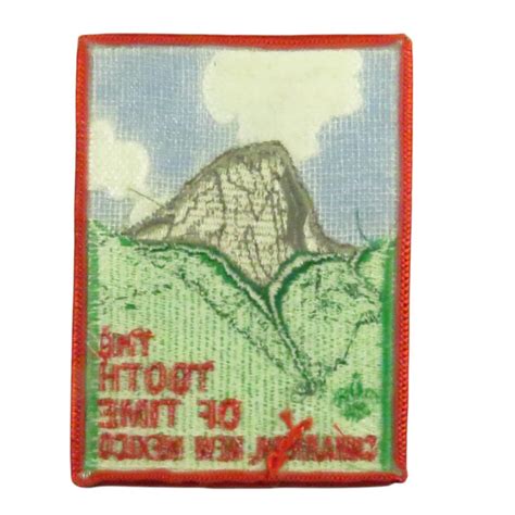 Philmont Scout Ranch Tooth of Time Patch Red Border (NK591)