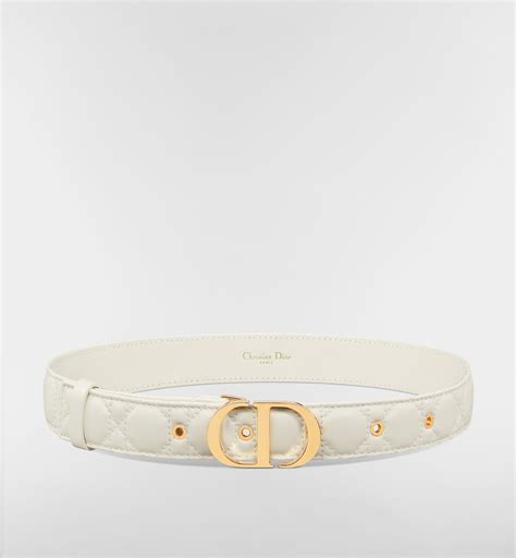 Ceinture 30 Montaigne Cuir de veau Cannage couleur latte, 30 mm | DIOR