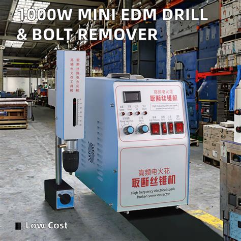 Mini PLC Core Components EDM Drilling Machine 1000W Portable Broken Tap ...