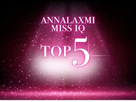 Annalaxmi Miss IQ Sub-Contest: Top 5 State Winners Announced