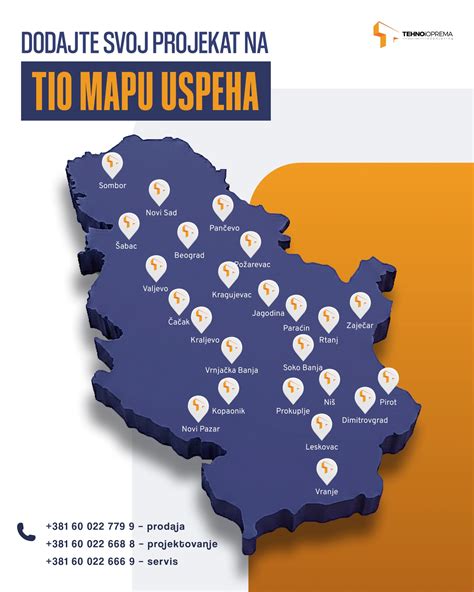 Tehnoioprema - Naša mapa projekata širom Srbije potvrđuje kontinuitet ...