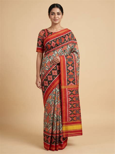 Buy Ivory Red Fusion | KALKI Fashion India