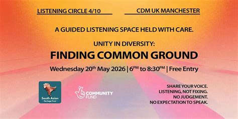 South Asian Listening Circle 4 | Unity in Diversity:"Finding Common ...
