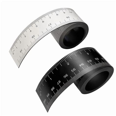 2 Pcs 39.37 Inch Magnetic Ruler Flexible Ruler with Inches and Centimeters Magnet Measuring Tape ...