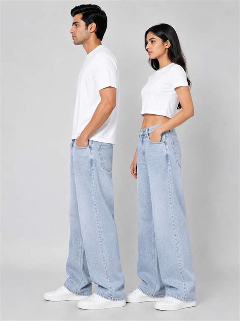 PAYALCOLLECTION Baggy Fit Men & Women Blue Jeans - Buy PAYALCOLLECTION ...
