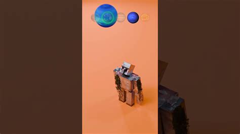 Minecraft iron golem vs plants satisfying 3D animations feat. real life ...