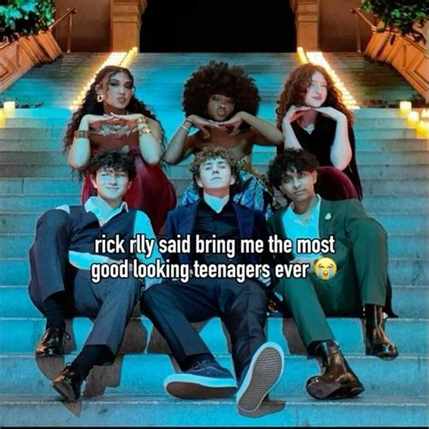 Pjo cast 💗💗 | Percy jackson funny, Percy jackson books, Percy jackson memes