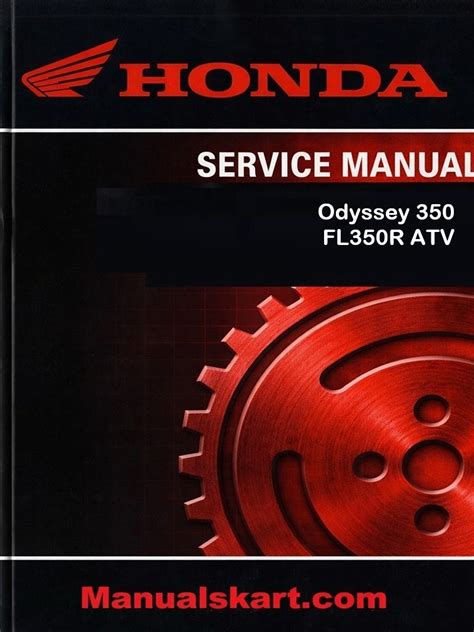 Honda Odyssey 350 FL350R ATV Pdf Repair Service Manual 1985