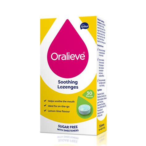 ORALIEVE | Lemon-Lime Lozenges | 30 Pack – Oralieve