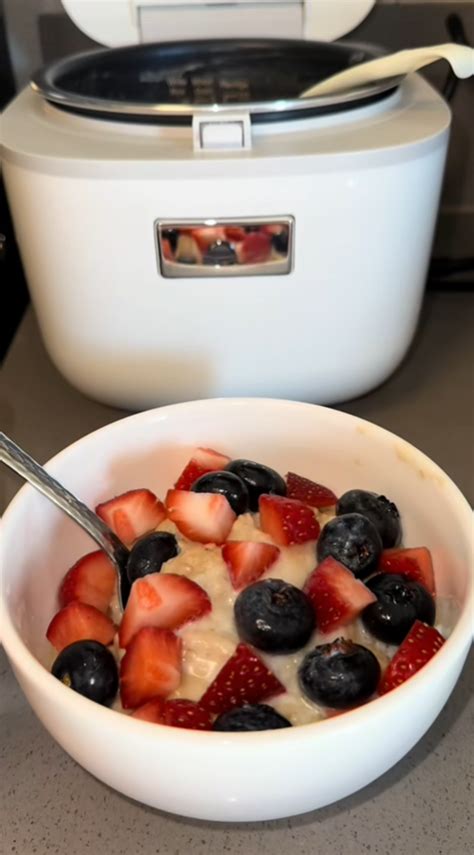Rice cooker oatmeal hack delicious brown sugar recipe