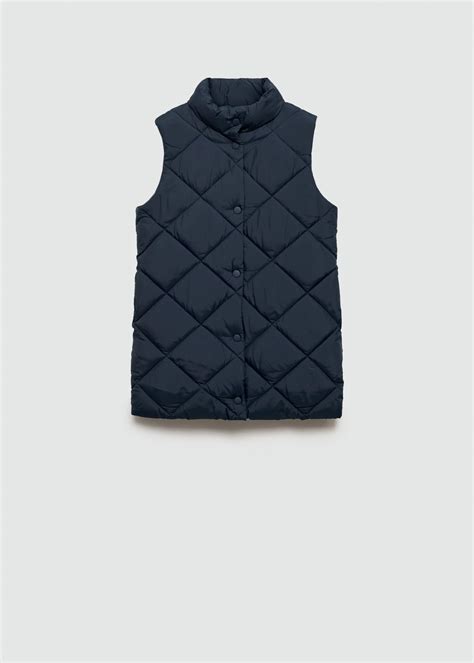 Long puffer vest - Girls | MANGO OUTLET United Kingdom