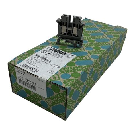 UK 6 N 3004524 PHOENIX CONTACT, Phoenix Contact Feed-through Terminal ...