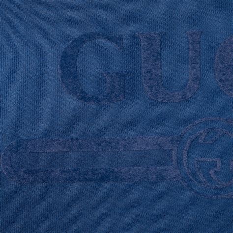 Children's cotton sweatshirt in dark blue | GUCCI® IE
