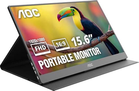 Amazon.com: AOC 16T20 Portable Monitor 15.6" FHD 1080p IPS Display, USB ...