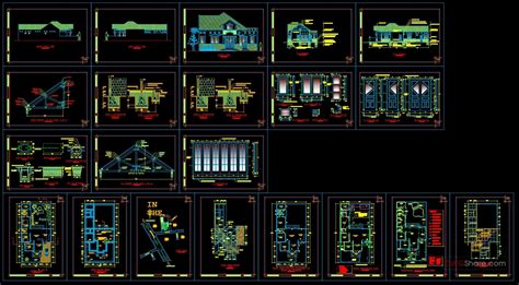 Drawings of architectural and construction design projects