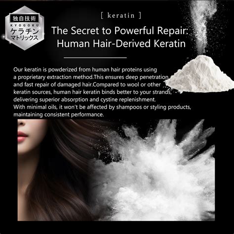 【6th 23:59 Deal】 kyogoku 100% Keratin Repair Powder | Japan-Made Deep Hair Treatment Boost ...