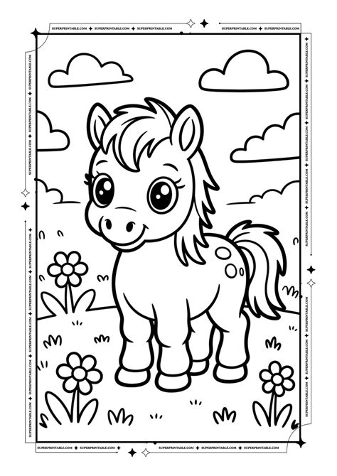 20+ Pony Coloring Pages (Free PDF Printables)