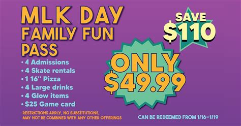 MLK Day Family Fun Pass, 2563 Capital Circle N.E,, 32308, Tallahassee ...