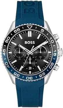 Buy BOSS Runner Qtz Fashion Chrono Black Round Dial Men's Watch|Blue ...