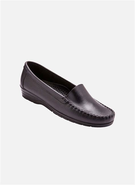 Pediconfort Mocassins Mocassins plateau lisse - Noir femme noir ...