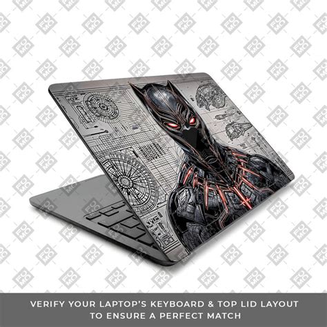 Black Panther Vibranium Tech MacBook Air 15 M2 2023 3D Laptop Skin