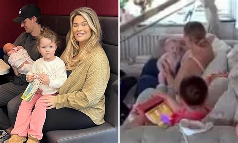 Shaughna Phillips is left horrified as her baby is nearly hit on the ...
