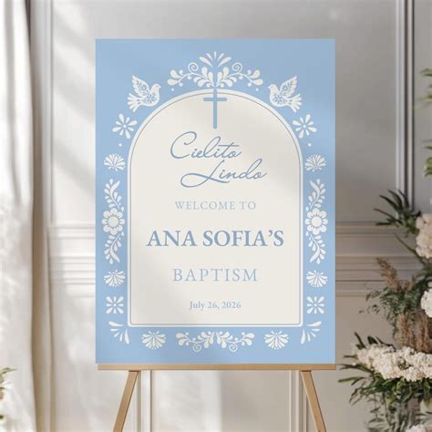 Dusty Blue Cielito Lindo Arch Welcome Sign – Mexican Papel Picado ...