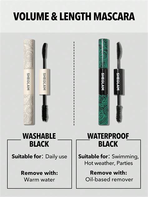 SHEGLAM All-In-One Volume & Length Mascara - Washable Black - Kmart