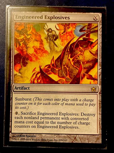 Engineered Explosives Fifth Dawn PLD Artifact Rare MAGIC MTG CARD ...