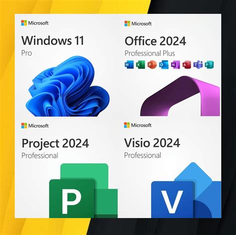 Windows 11 Pro + Office 2024 Pro + Visio 2024 + Project 2024 | Aukro