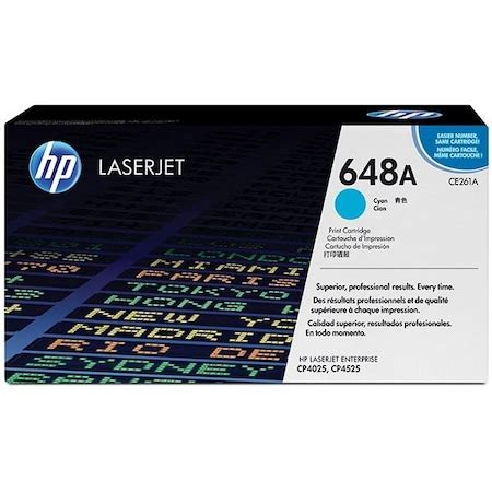 Hp 648A (CE261A) Cyan Original LaserJet Toner Cartridge (11,000 Yield ...