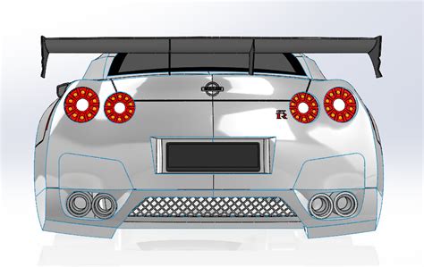 🚗 Nissan GT-R R35 Highly Detailed 3D Printable Model・ STL File for 3D ...
