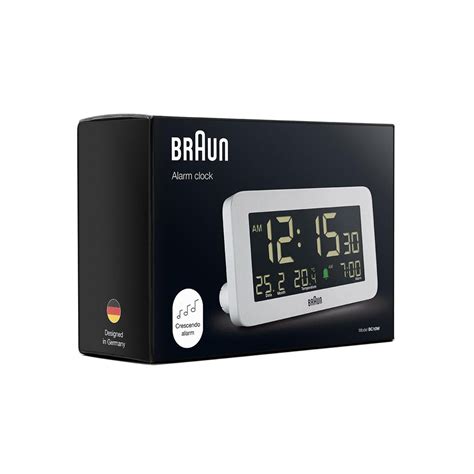 BC10 Braun digital alarm clock - white – Braun Clocks & Watches