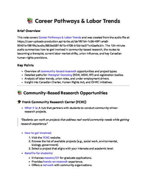 Career Pathways & Labor Trends Overview - Studocu