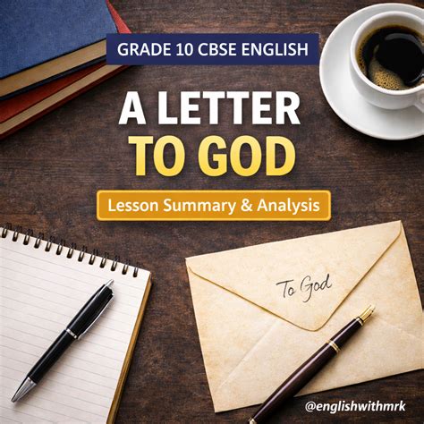 A LETTE TO GOD :CBSE CLAS- X - COMPETITIVE ENGLISH