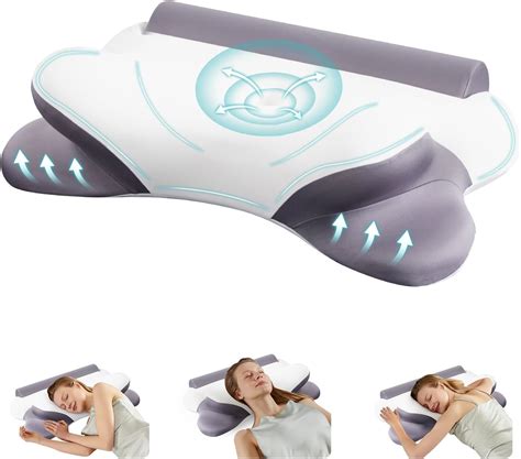 Amazon.com: NEWBULIG Cervical Neck Pillow - Ergonomic Memory Foam ...