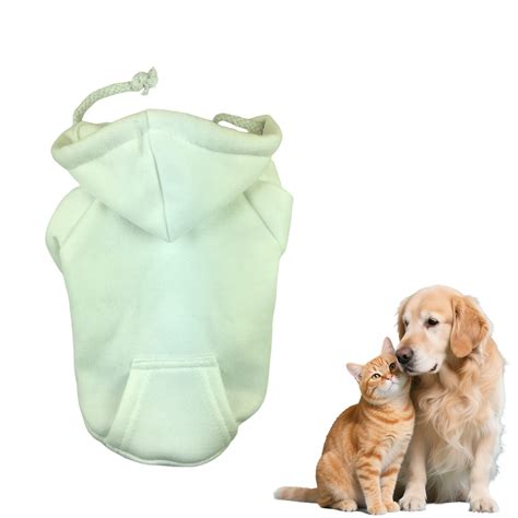 Basic Dog Hoodie Soft And Warm Dog Hoodie Sweater With Leash Hole And ...