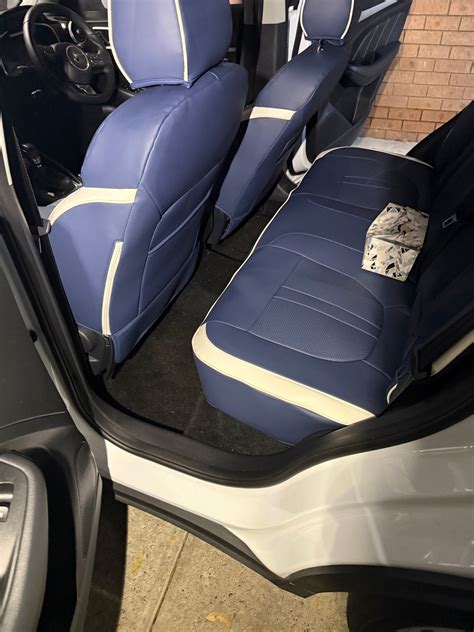 MG ZS 2024 Blue Artificial Nappa Leather Seat Covers – MATRÉVOL