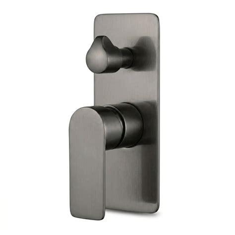 73052GM Brushed Gun Metal Shower Mixer with Divertor — Renovation Square