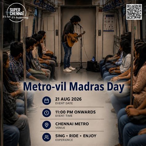 Madras Day 2026: Midnight Musical Metro Ride in Chennai, Chennai Metro ...