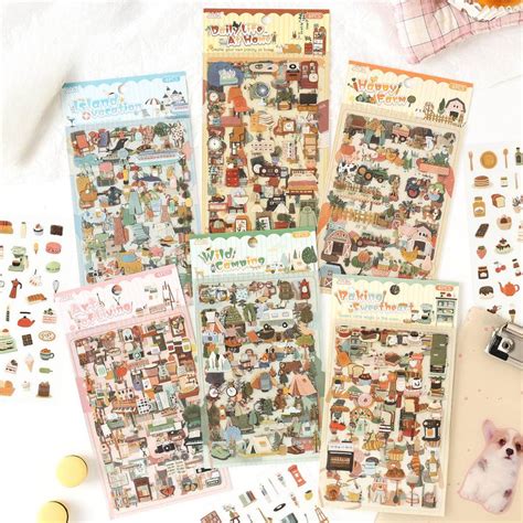 ( Buy 1 Get 1 Free ) Vintage Lifestyle Sticker l Pack of 1 contains 4 ...